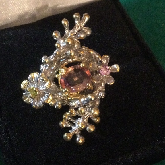 Atlanta Gem & Mineral Show Jewelry - Rare Pink Tourmaline Ring One of a Kind